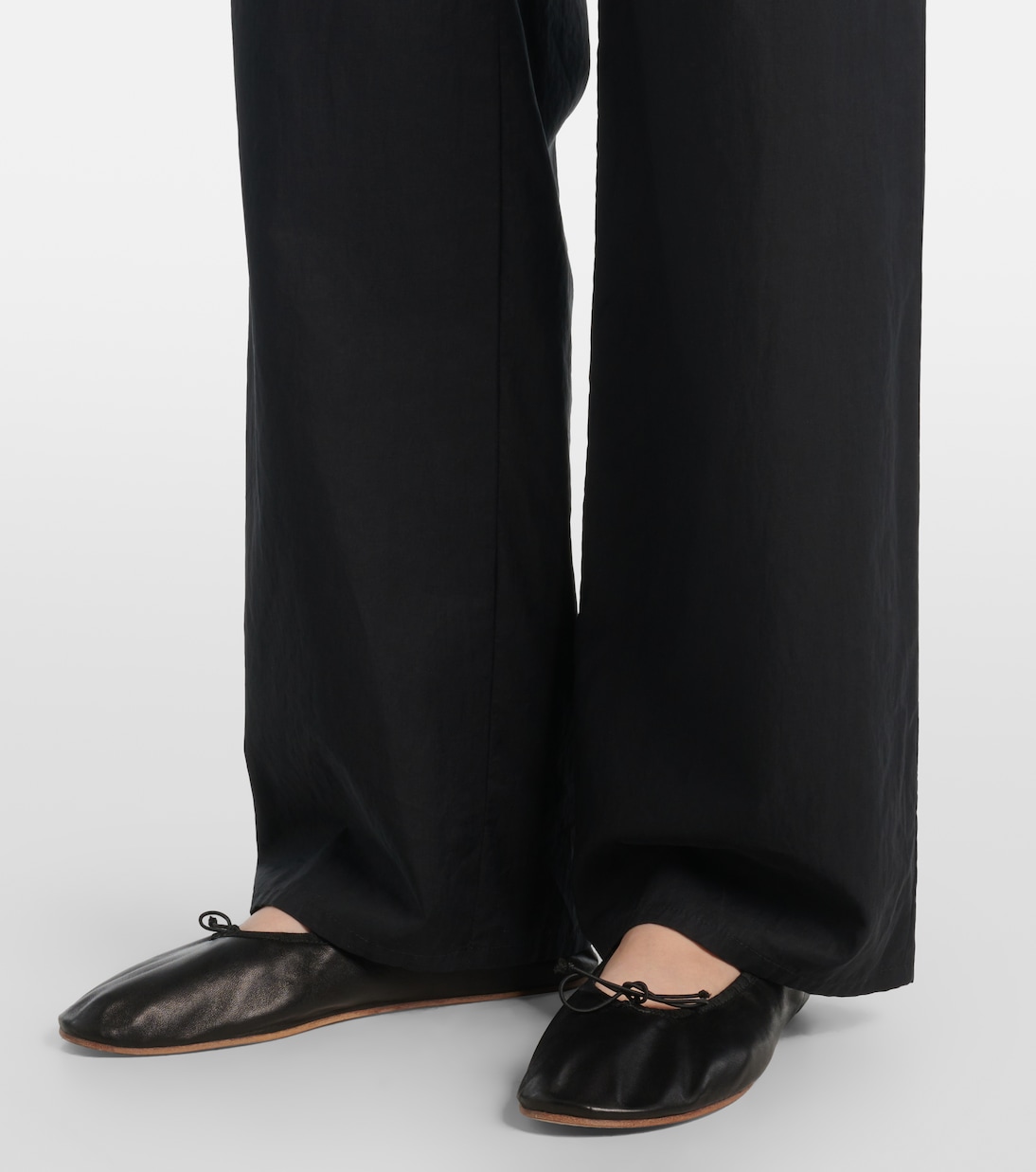 Gerade Mid-Rise-Hose Zuzana aus Baumwoll-Twill | The Row