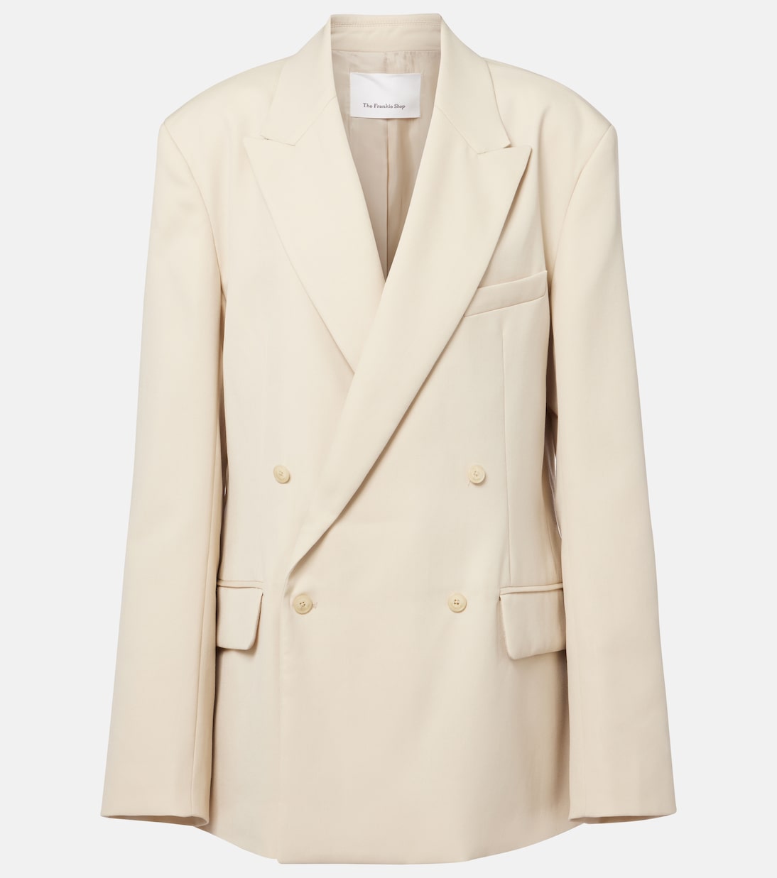 Newark double-breasted cotton blazer | The Frankie Shop