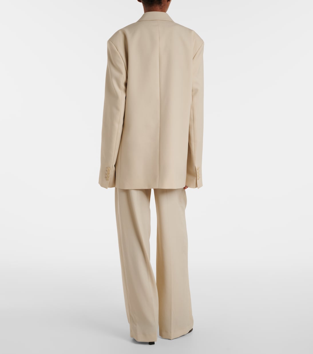 Newark double-breasted cotton blazer | The Frankie Shop