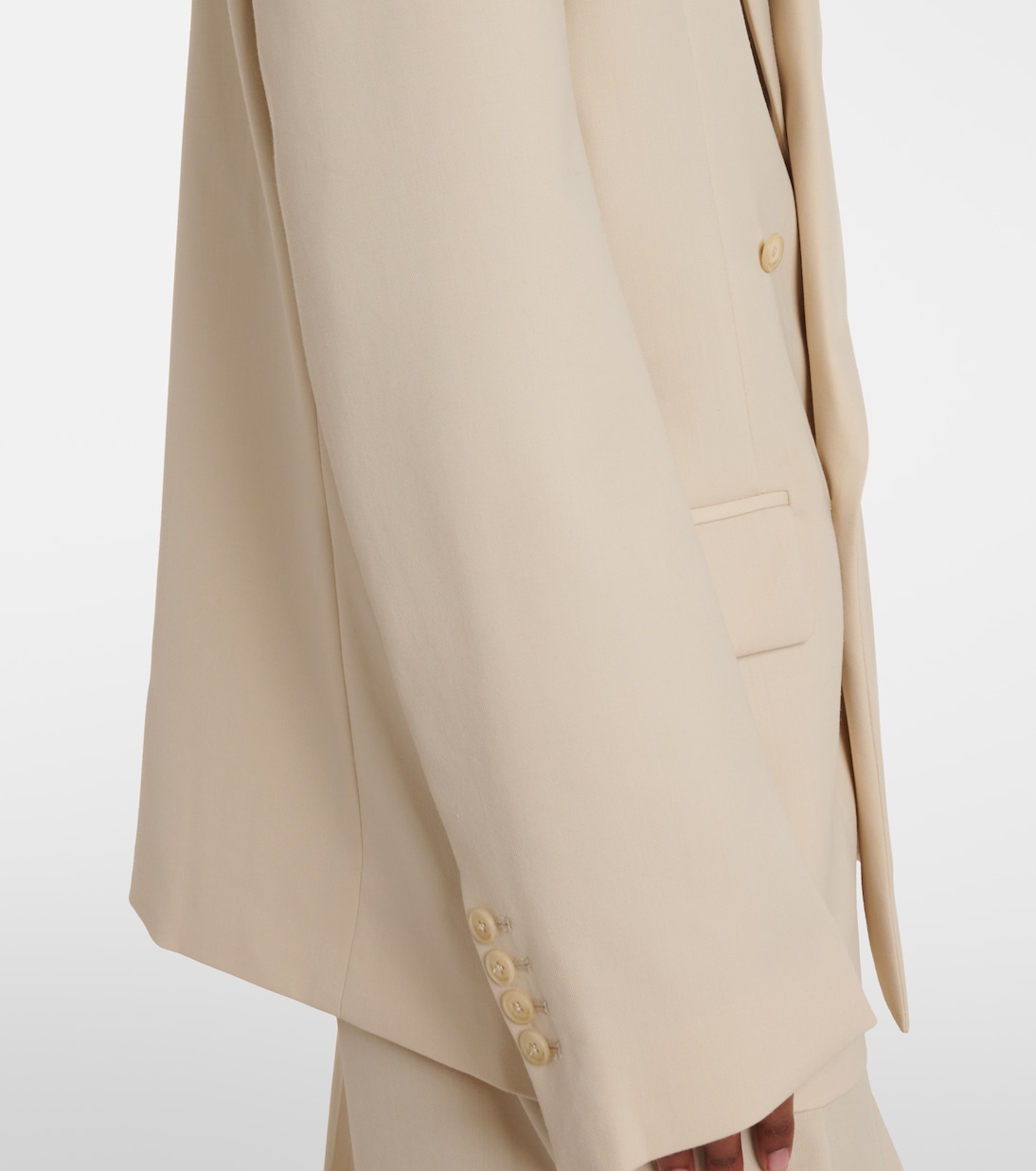Newark double-breasted cotton blazer | The Frankie Shop