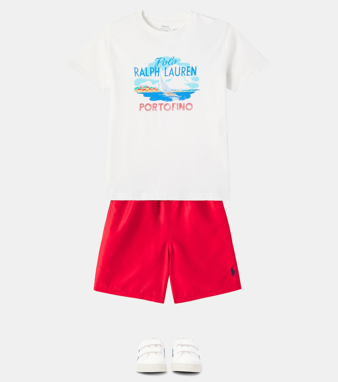 Printed cotton jersey T-shirt | Polo Ralph Lauren Kids