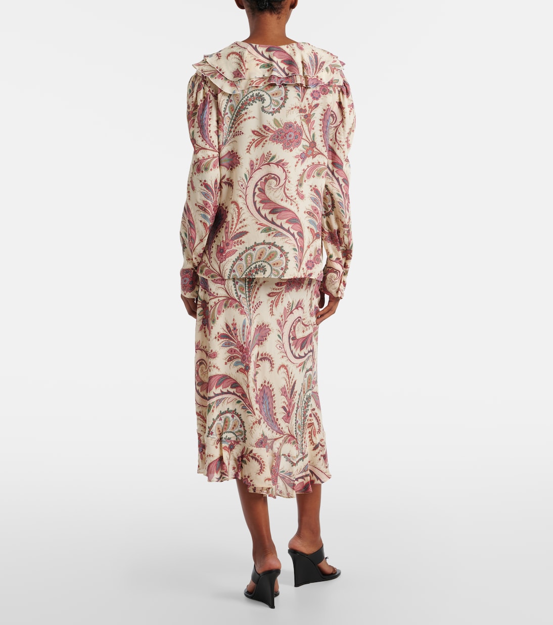 Printed ruffled blouse | Etro