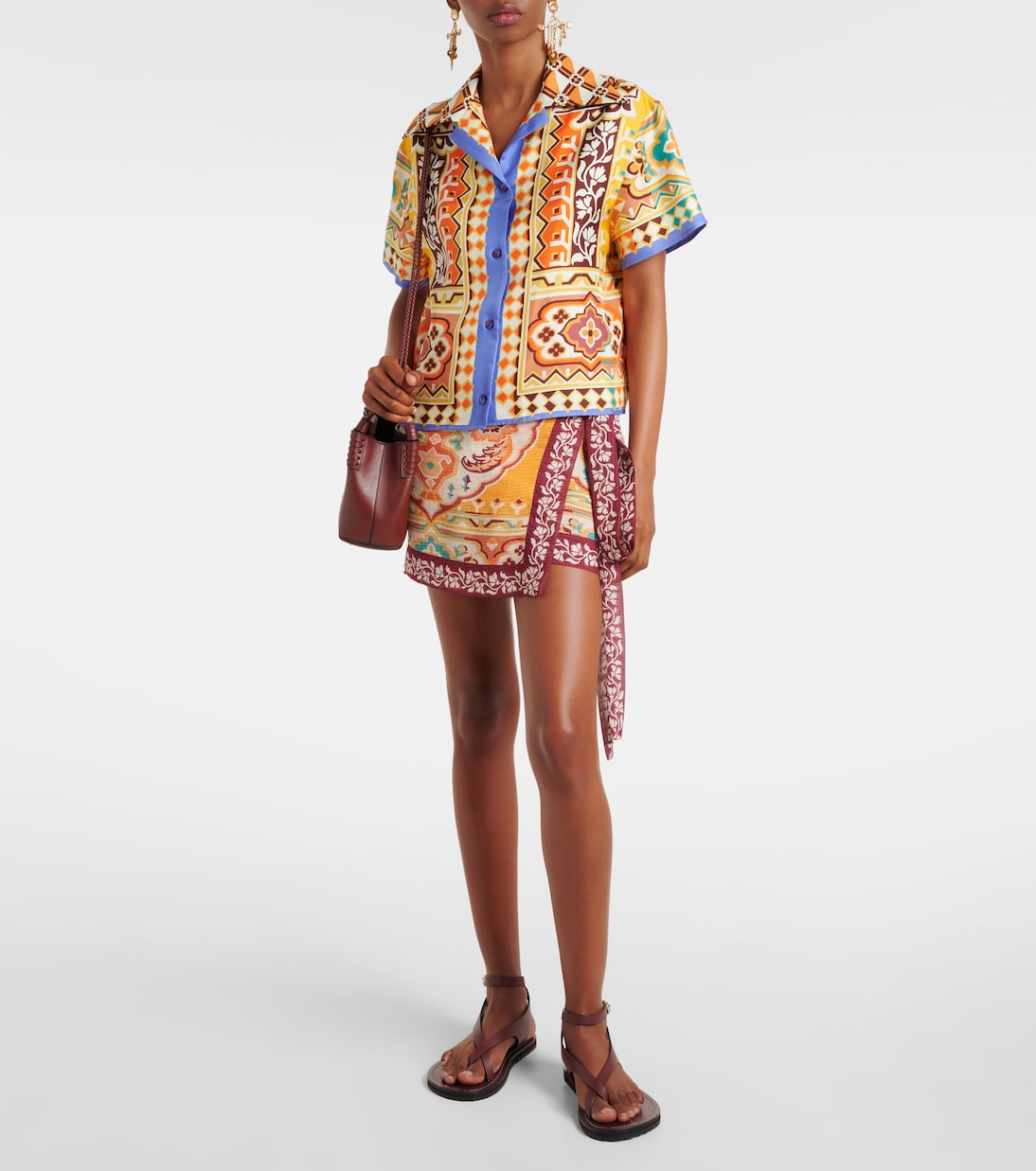 Printed wrap skirt | Etro