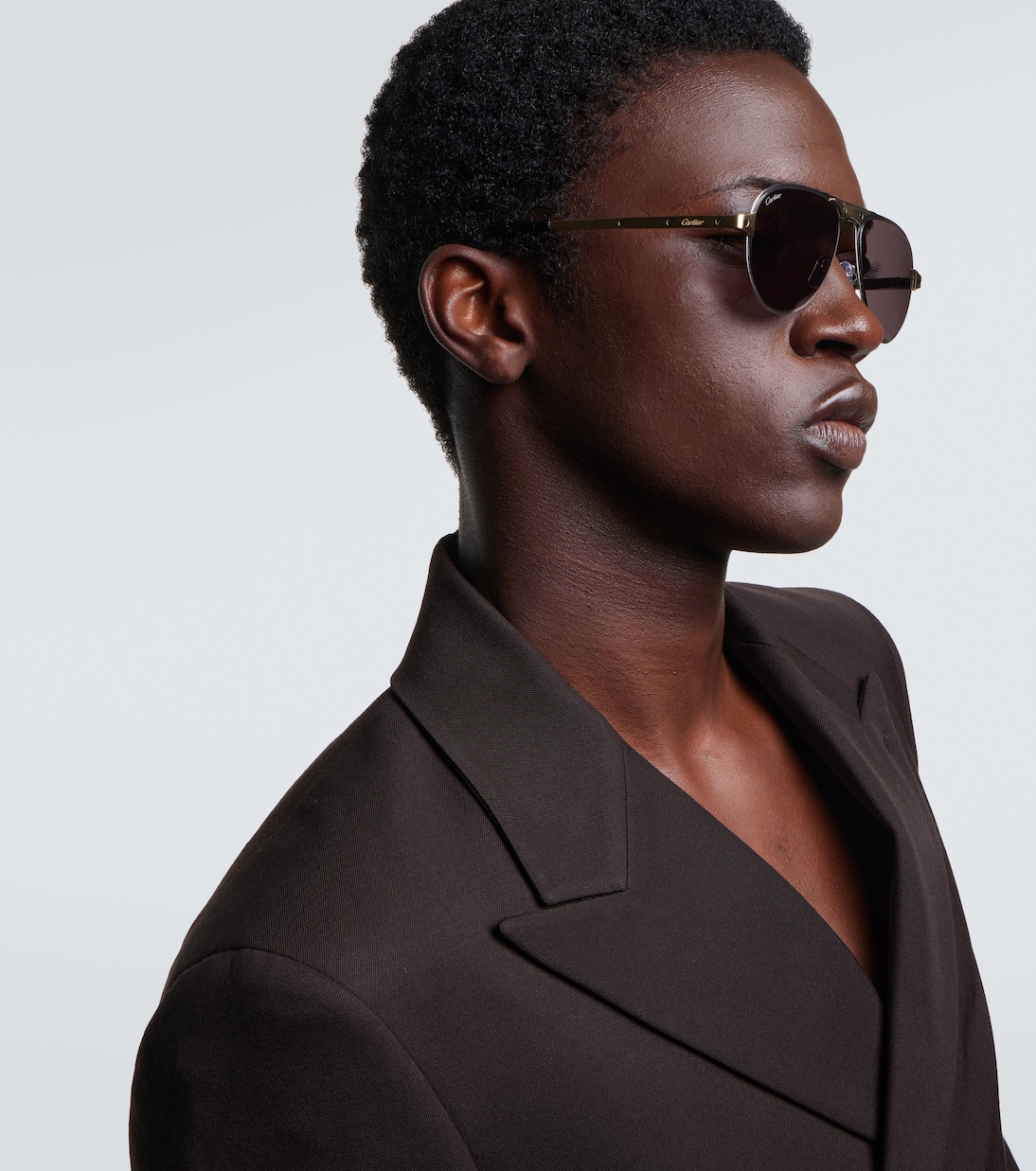 Occhiali da sole aviator Santos De Cartier | Cartier Eyewear Collection