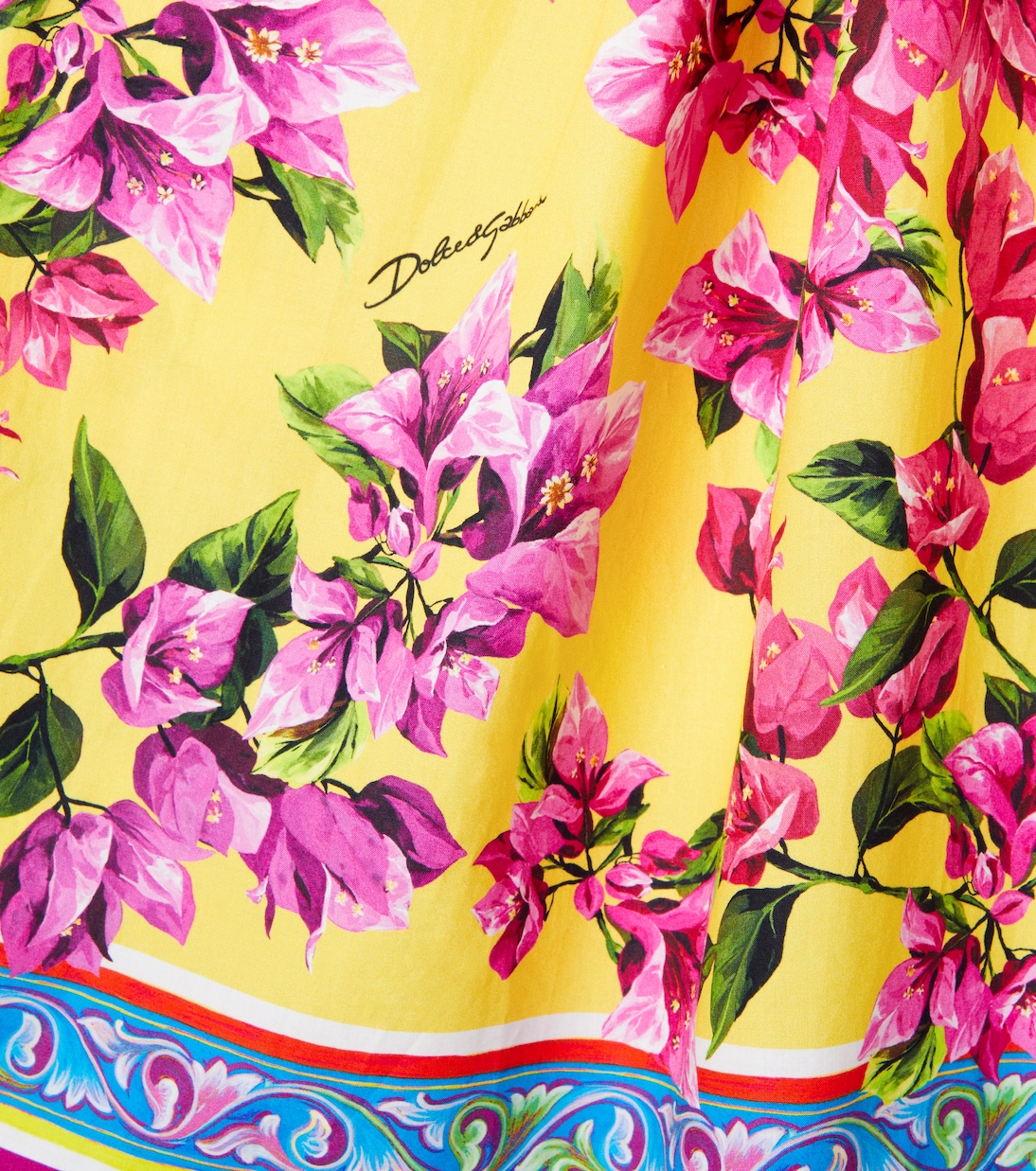 Abito Taormina in cotone con stampa floreale | Dolce&Gabbana Kids