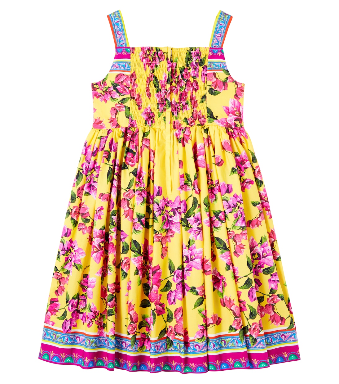 Abito Taormina in cotone con stampa floreale | Dolce&Gabbana Kids
