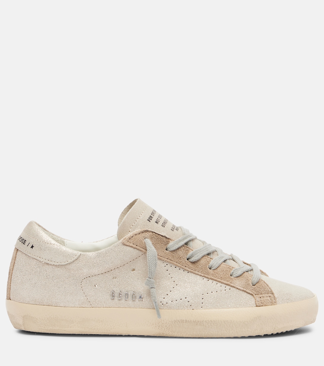 Super-Star glitter leather sneakers | Golden Goose