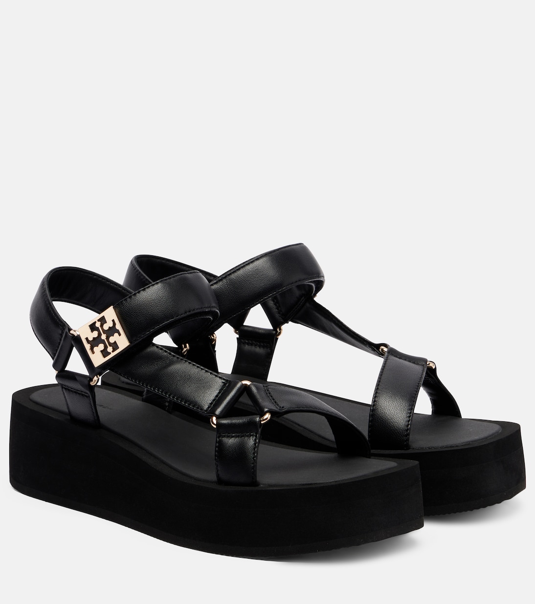 Mellow leather platform sandals | Tory Burch