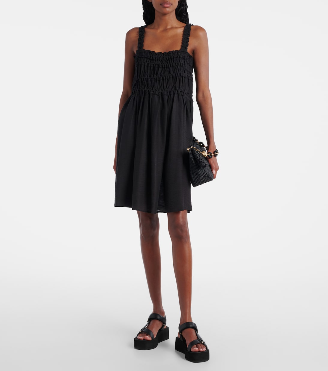 Mellow leather platform sandals | Tory Burch