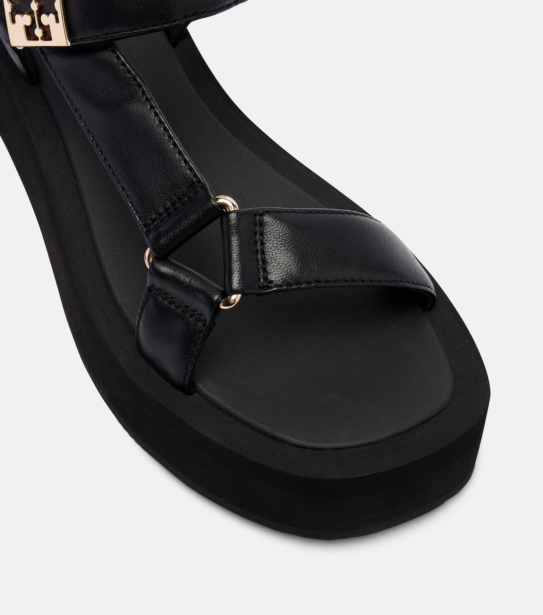 Mellow leather platform sandals | Tory Burch