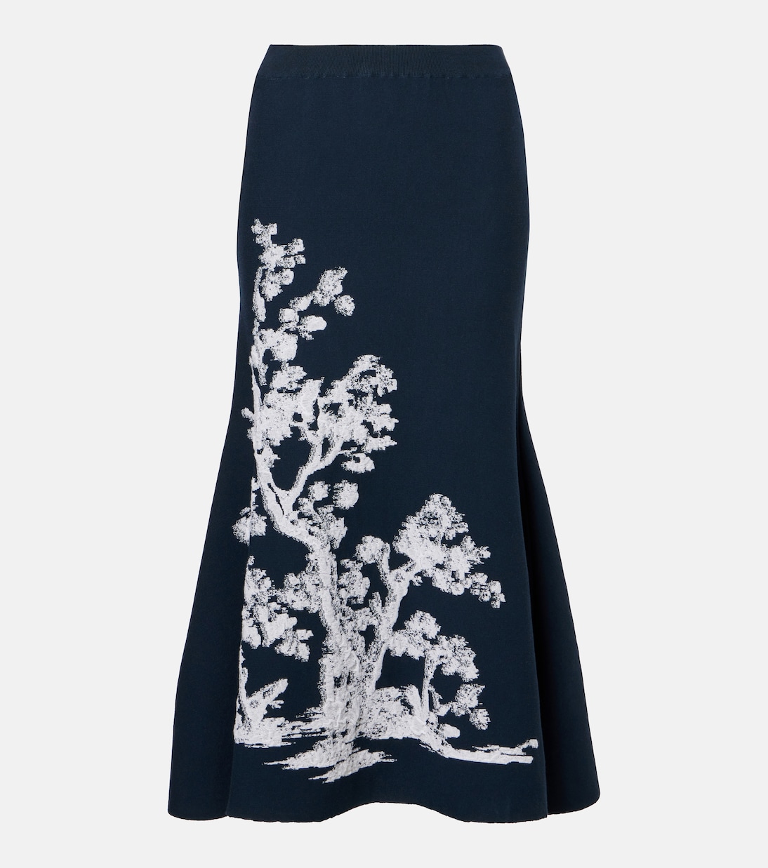 Asymmetric printed midi skirt | Erdem
