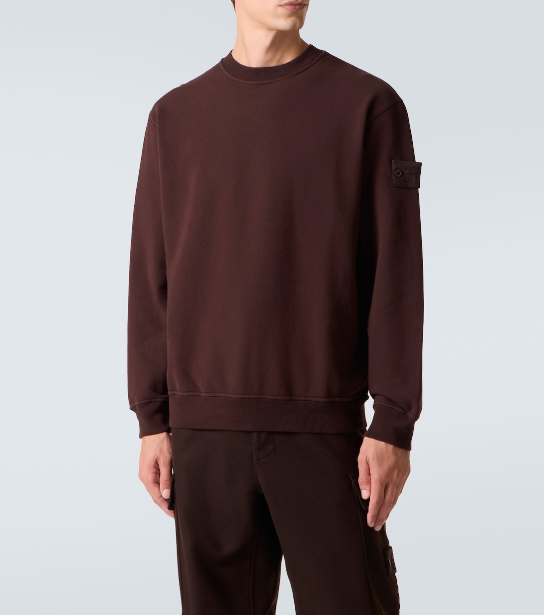 Ghost cotton-blend jersey sweatshirt | Stone Island