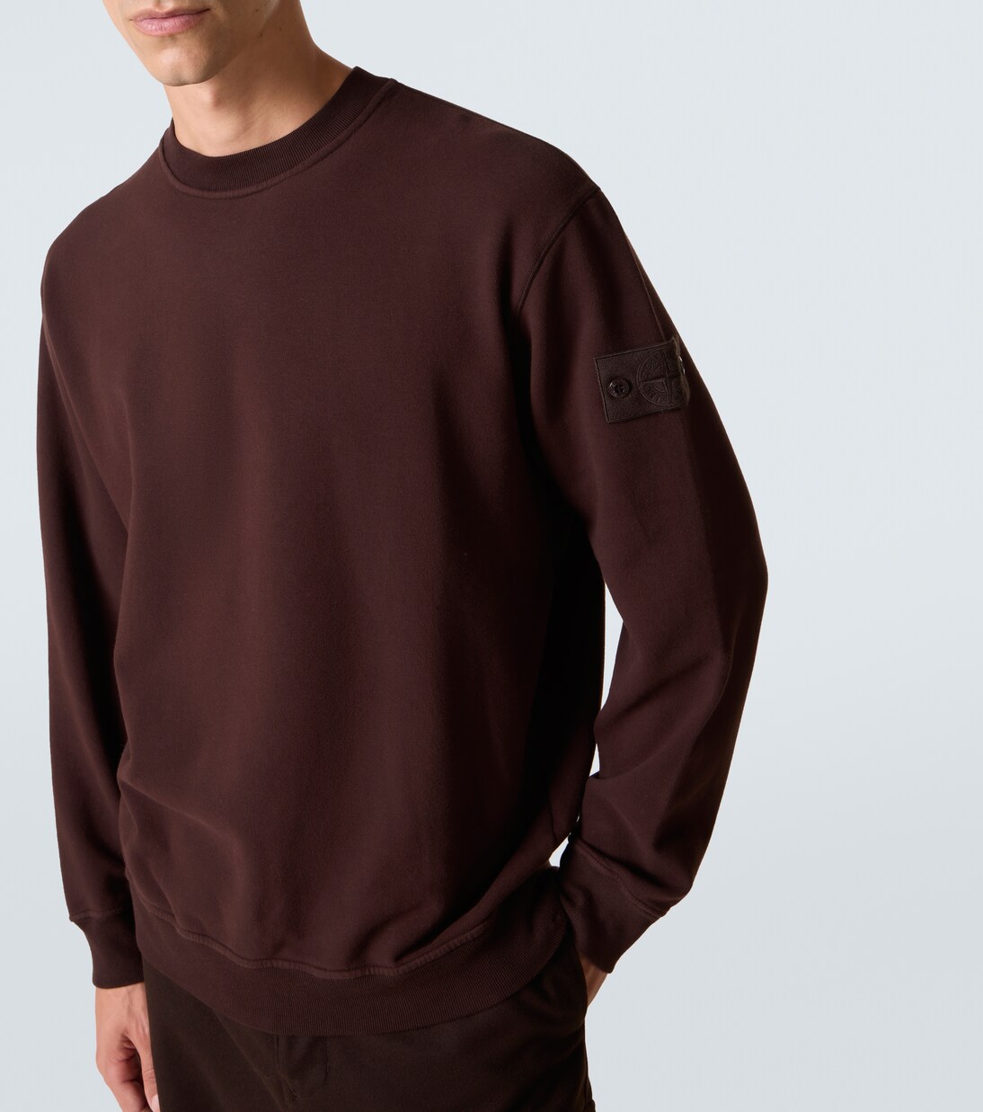 Ghost cotton-blend jersey sweatshirt | Stone Island