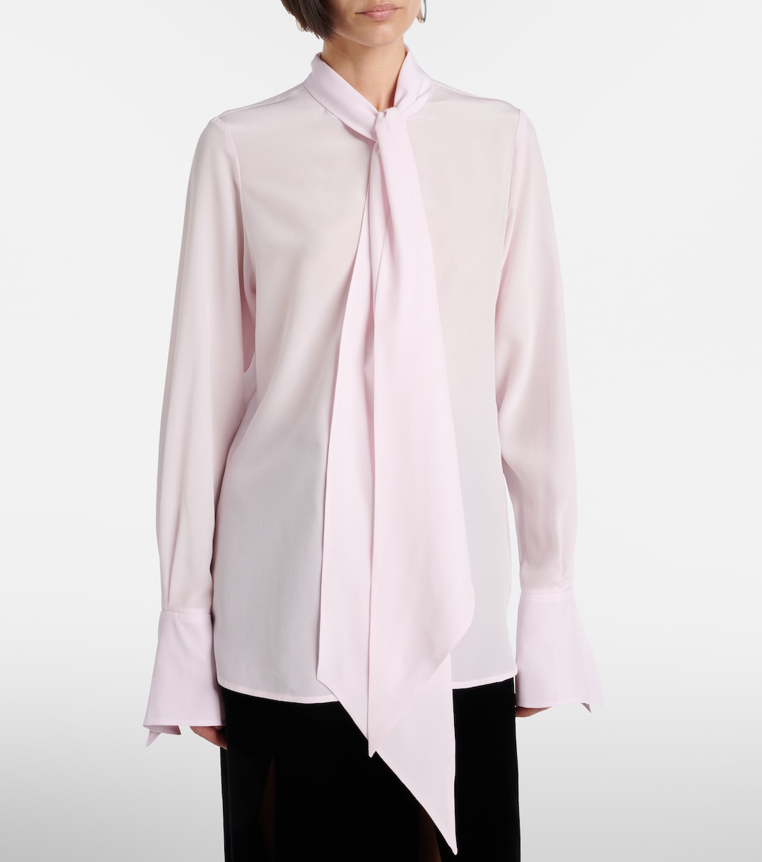 Hemd Lavallière aus Crêpe de Chine aus Seide | Nina Ricci