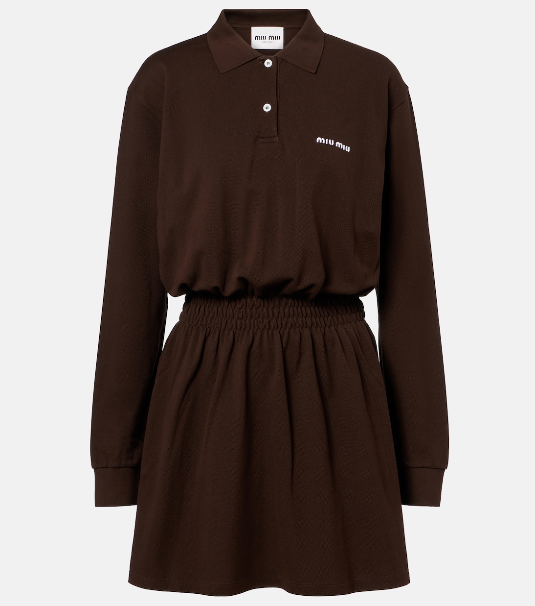 Cotton polo dress | Miu Miu