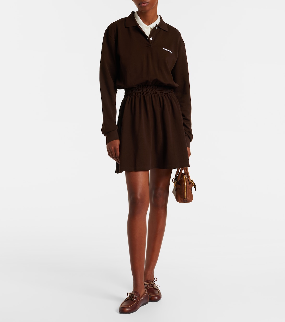 Cotton polo dress | Miu Miu