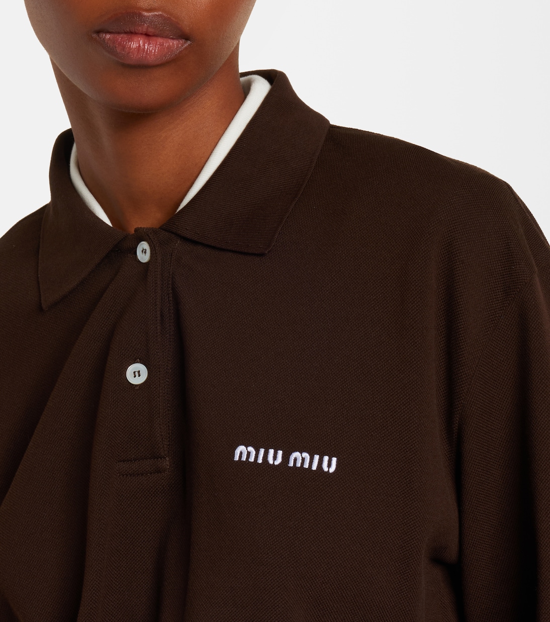 Cotton polo dress | Miu Miu