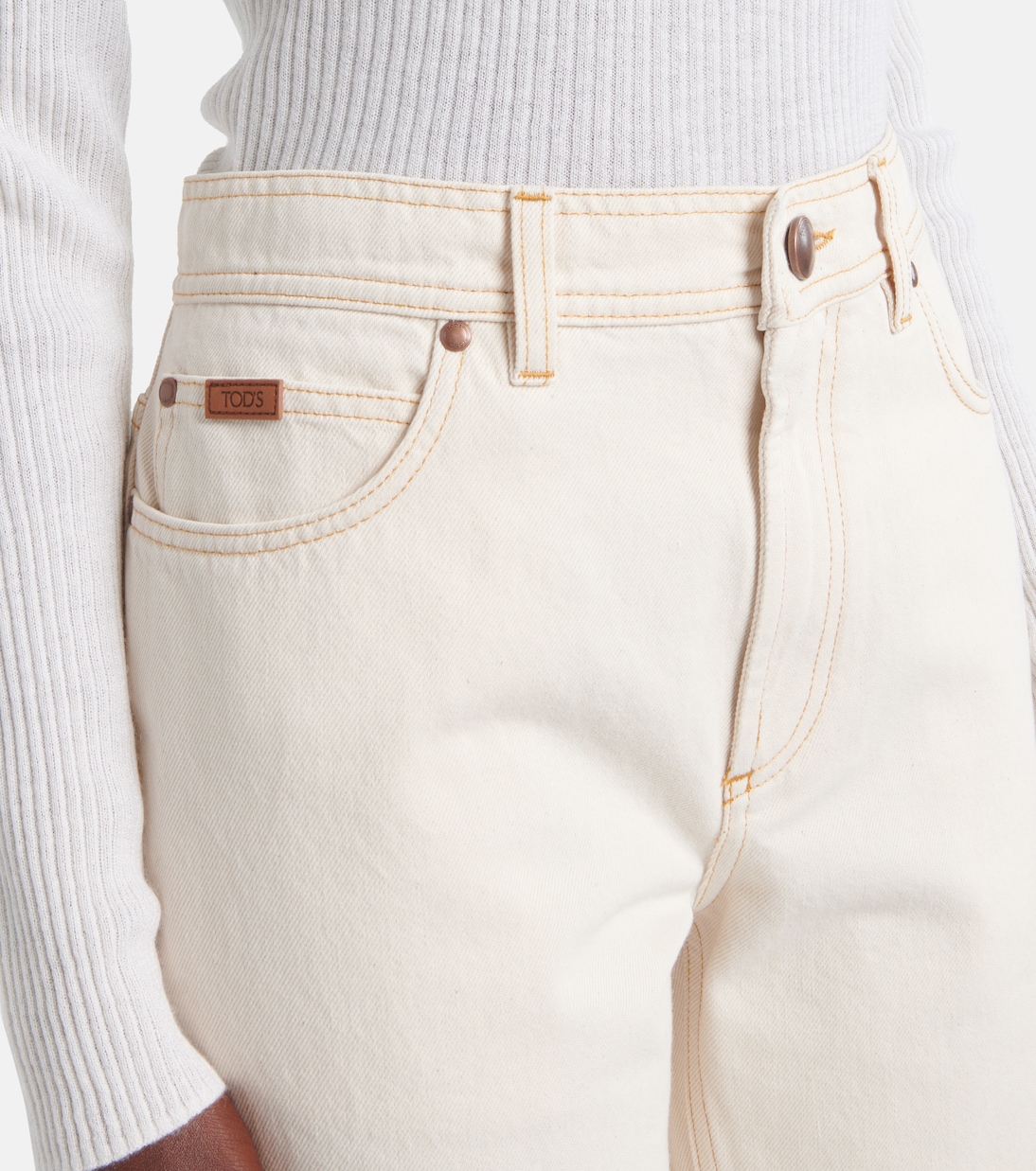Jeans rectos de tiro alto | Tod's