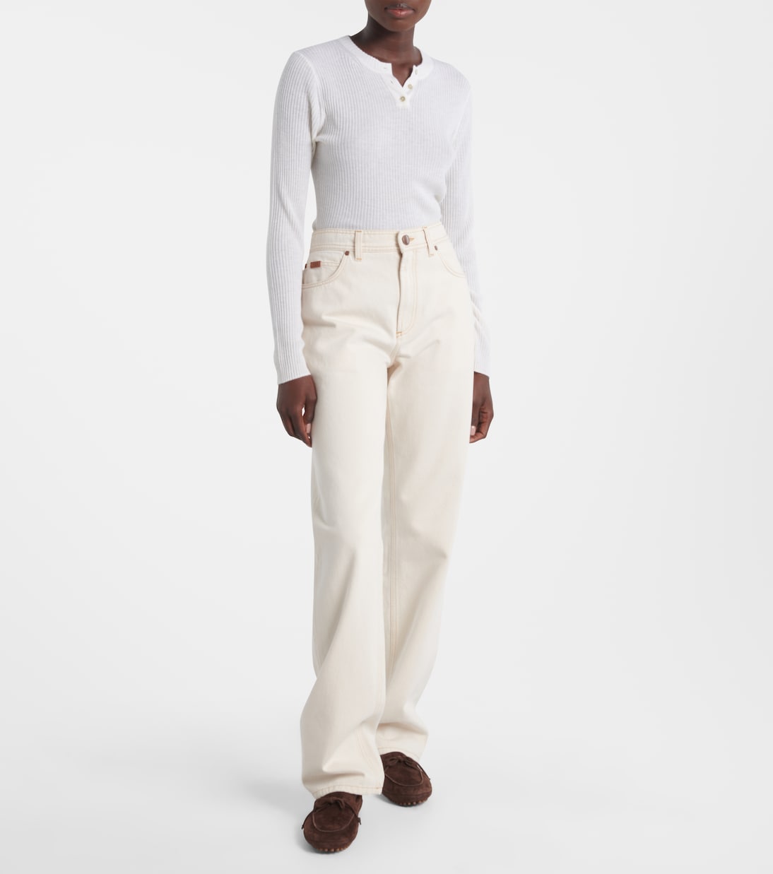 Jeans rectos de tiro alto | Tod's
