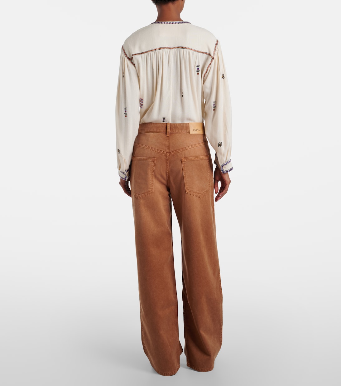 Rodaynaga high-rise wide-leg jeans | Isabel Marant