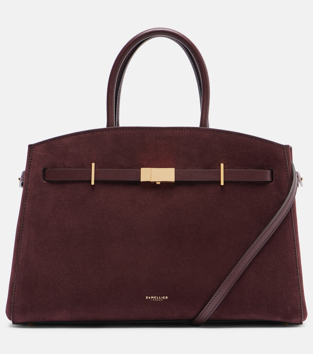 Tote Bag New York Midi aus Veloursleder | DeMellier