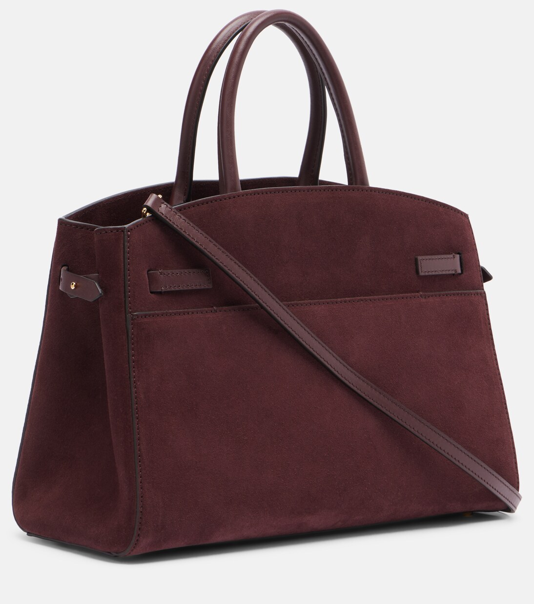 Tote Bag New York Midi aus Veloursleder | DeMellier