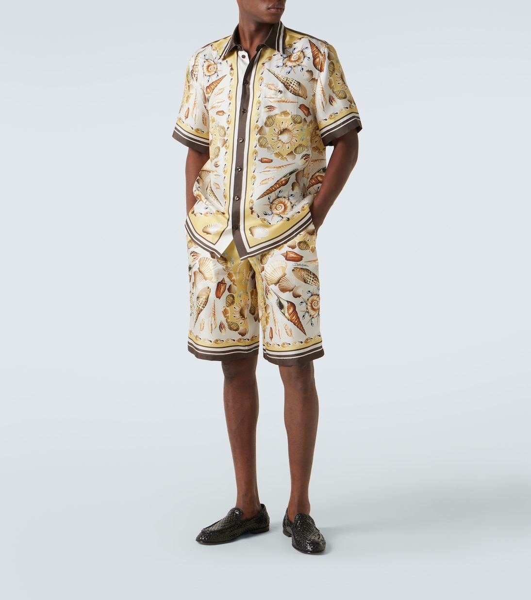 Printed silk twill shorts | Dolce&Gabbana