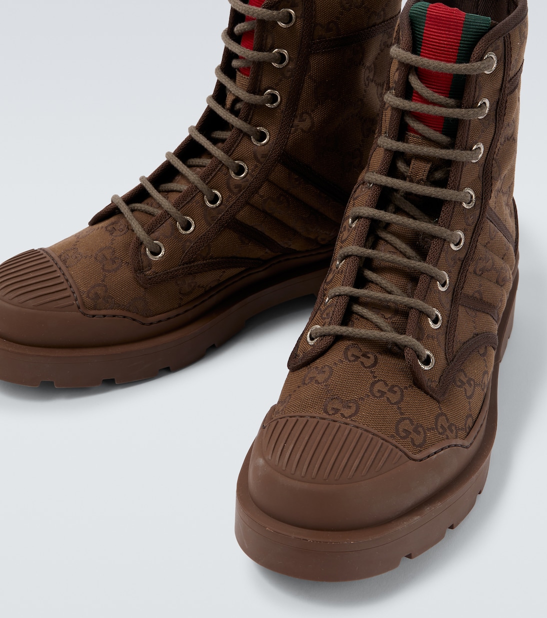Schnürstiefel New Sherlin GG aus Canvas | Gucci