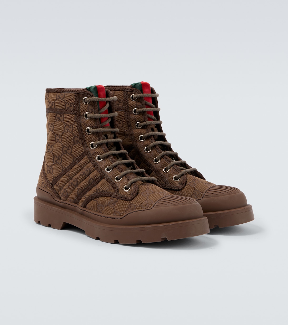 Schnürstiefel New Sherlin GG aus Canvas | Gucci