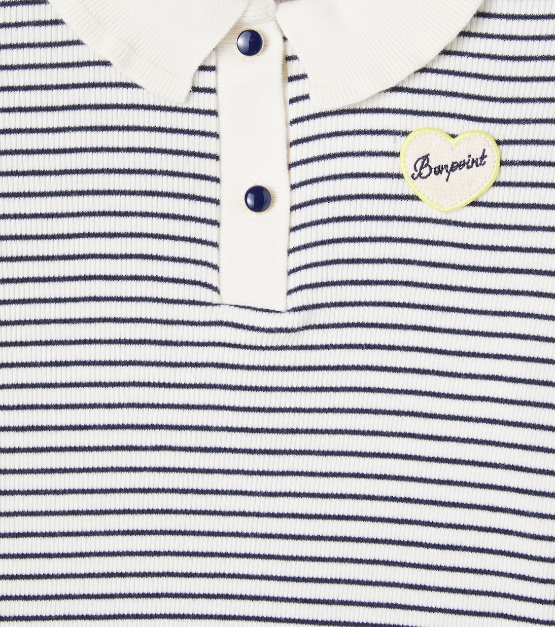 Juanna striped cotton polo shirt | Bonpoint