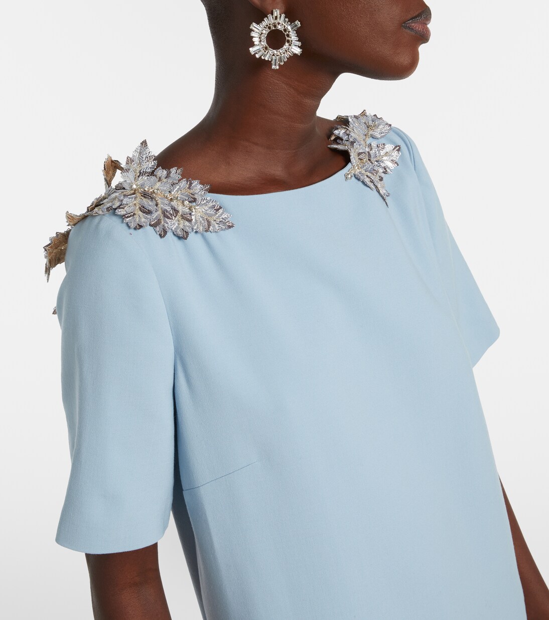 Fern sequined wool-blend gown | Oscar de la Renta