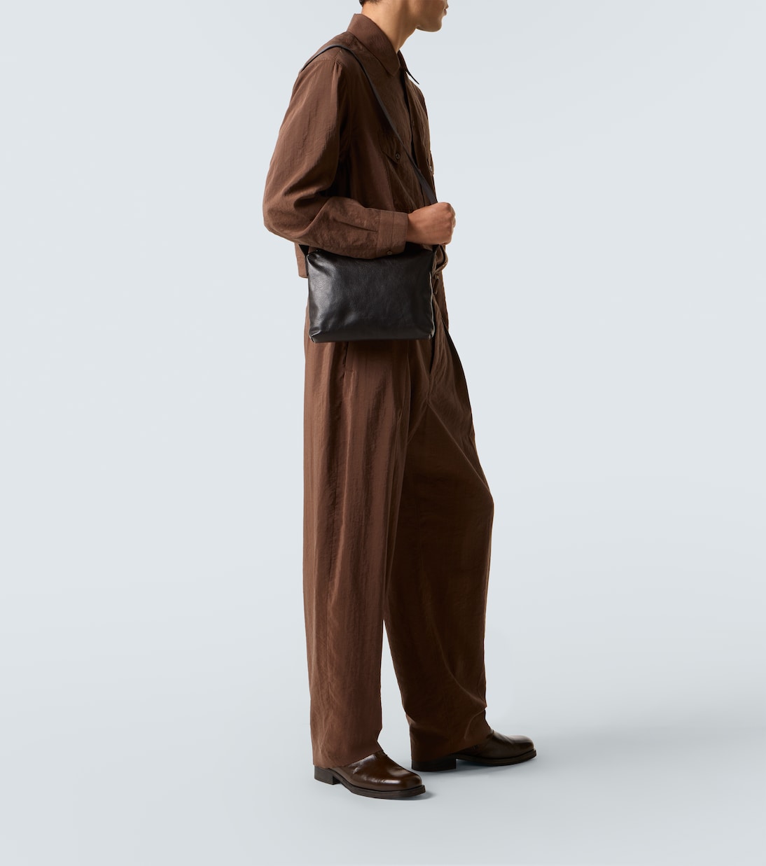 Folio Small leather crossbody bag | Lemaire