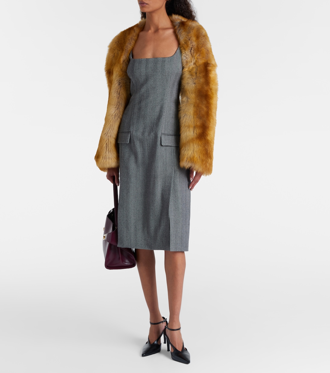 Cropped shearling jacket | Ferragamo