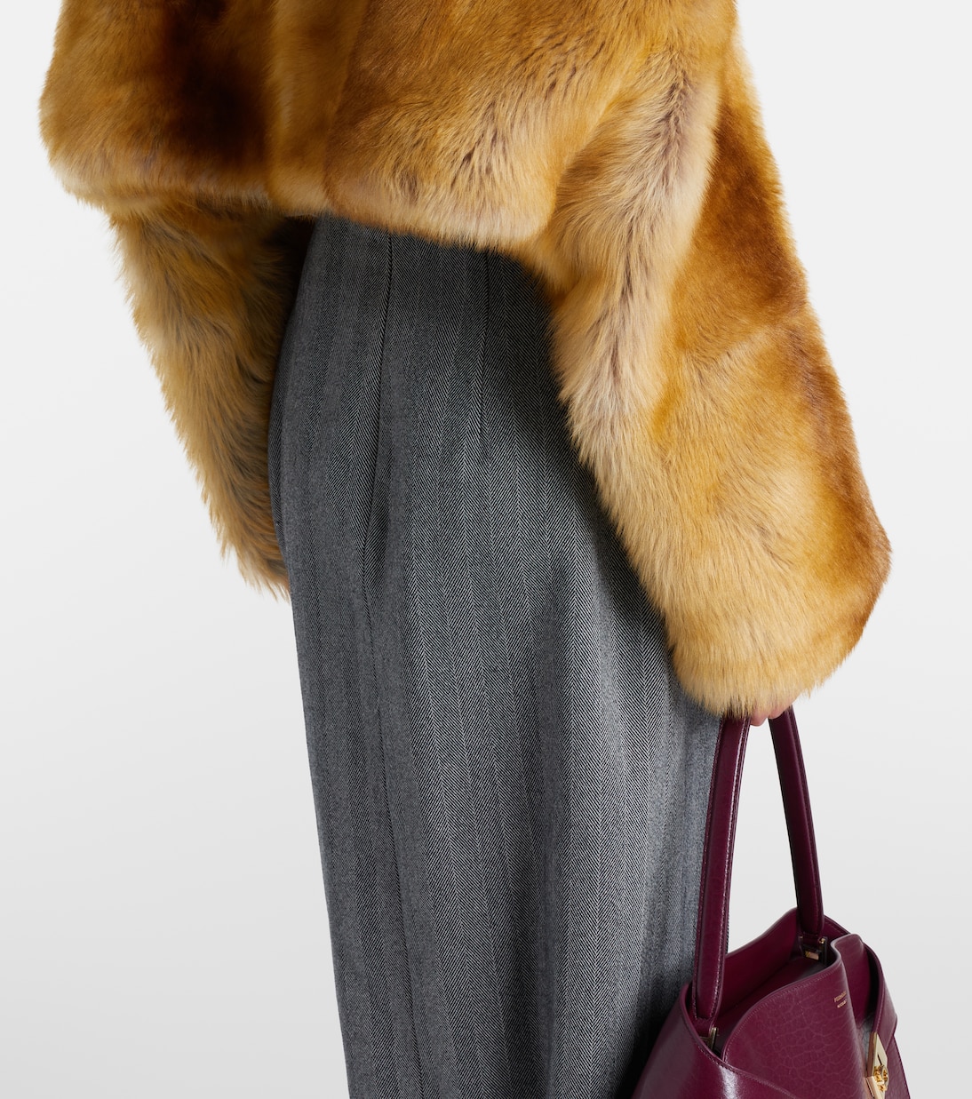 Cropped shearling jacket | Ferragamo