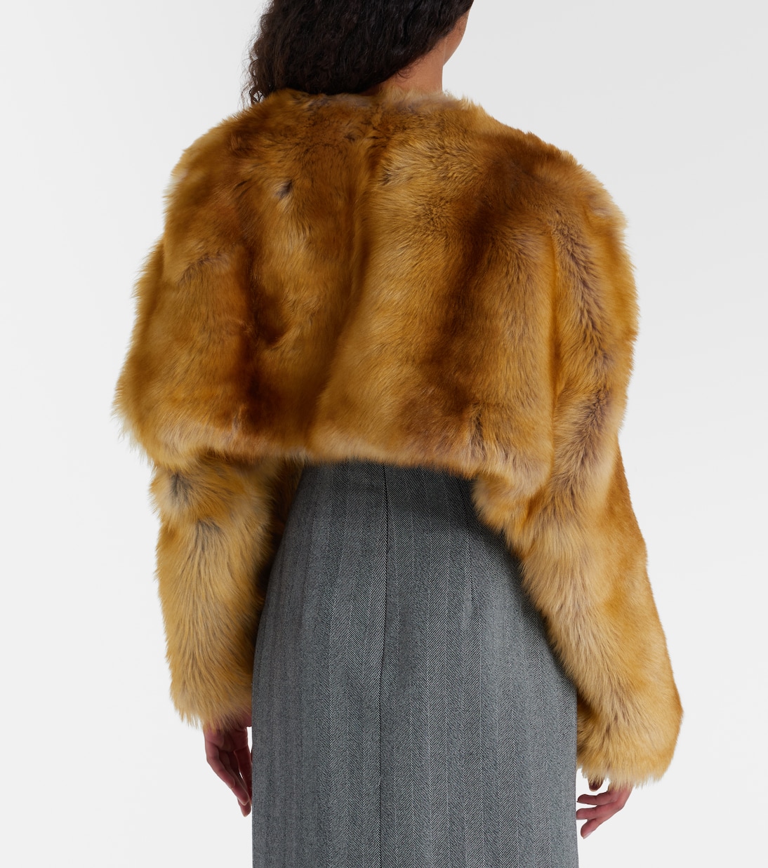 Cropped shearling jacket | Ferragamo