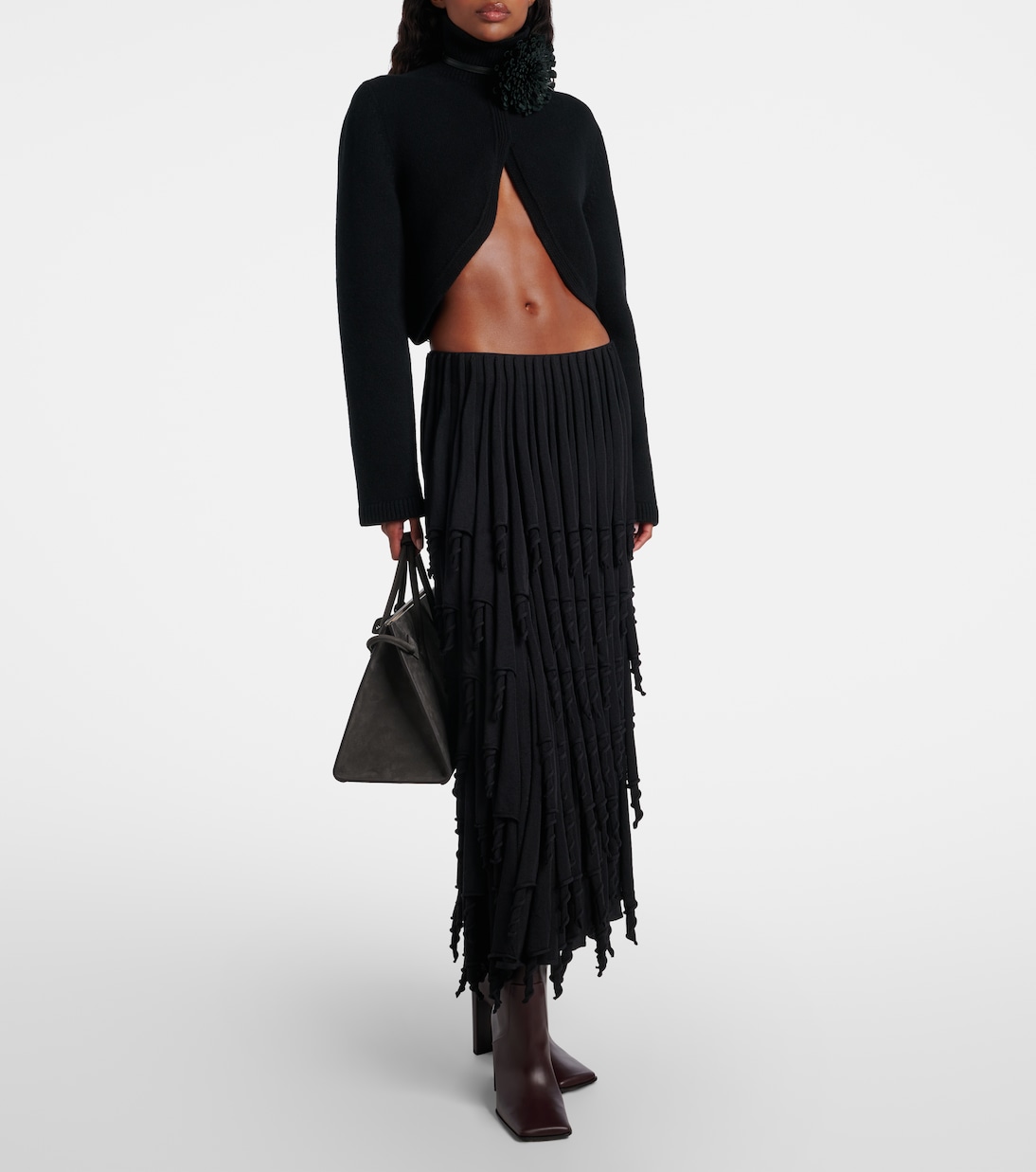 90 leather knee-high boots | Alaïa