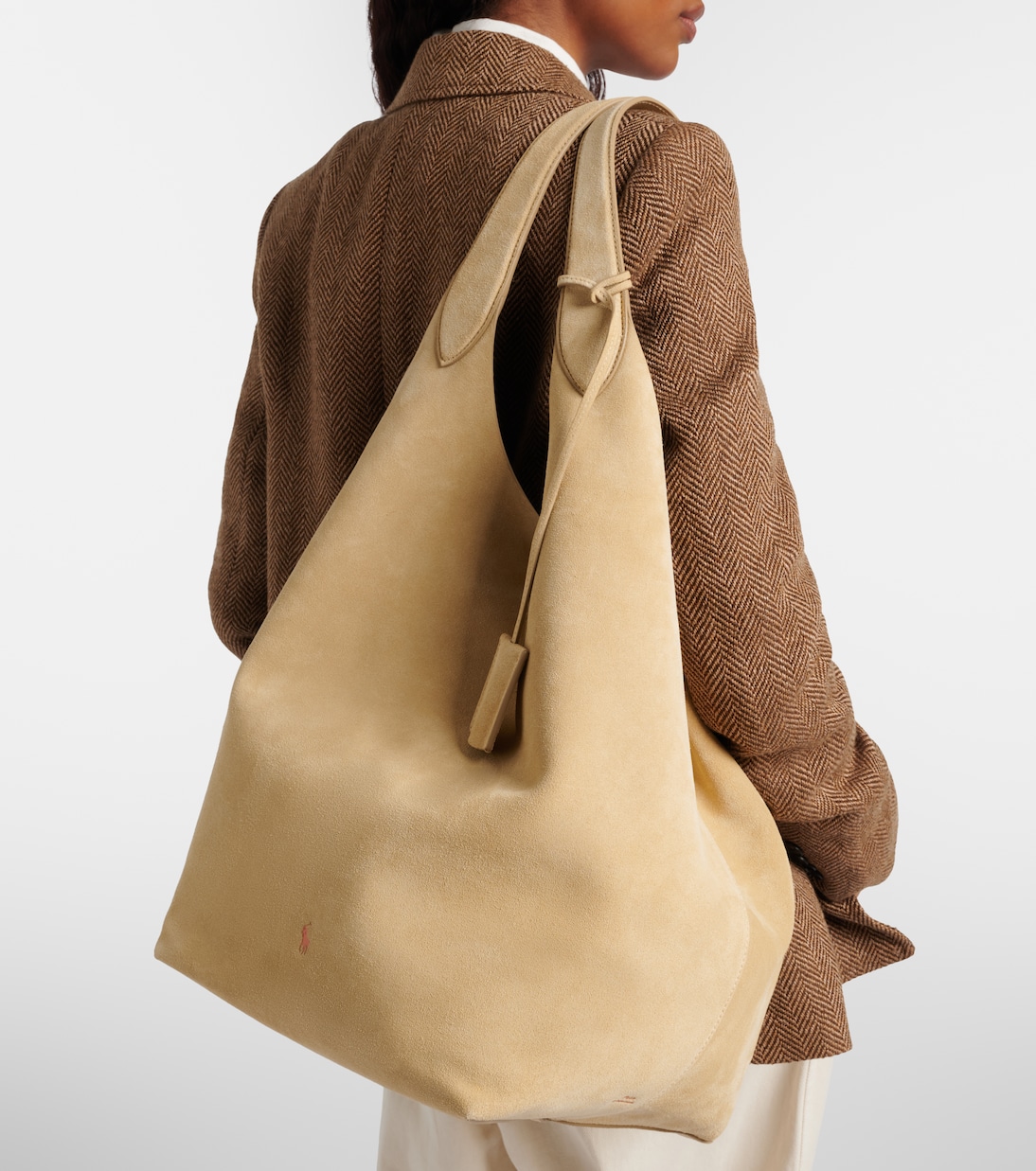 Polo Play Large suede tote bag | Polo Ralph Lauren
