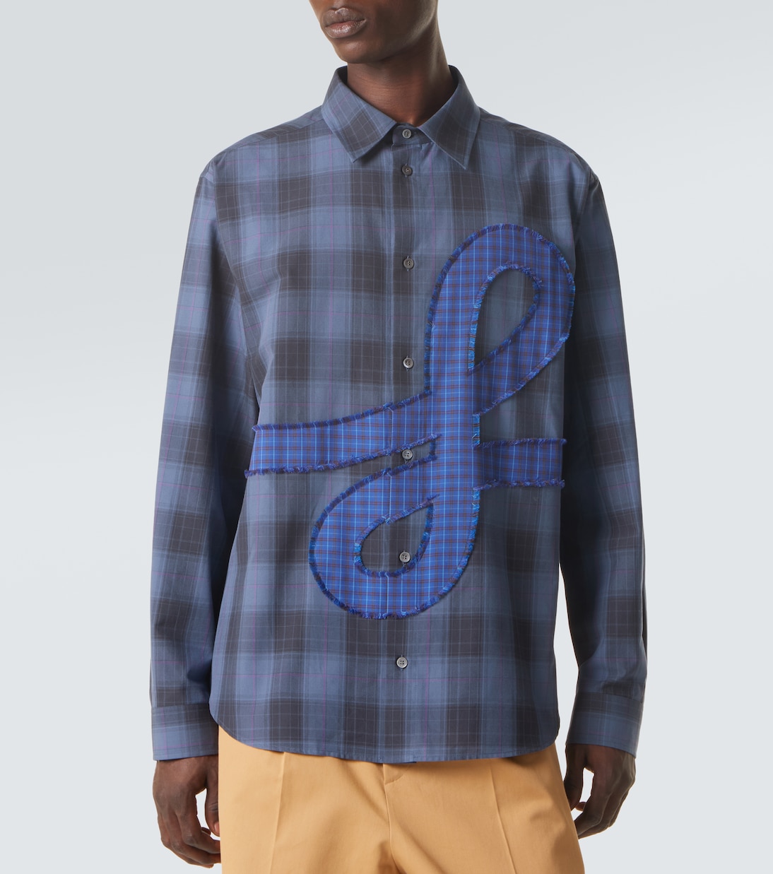 Checked cotton poplin shirt | Loewe