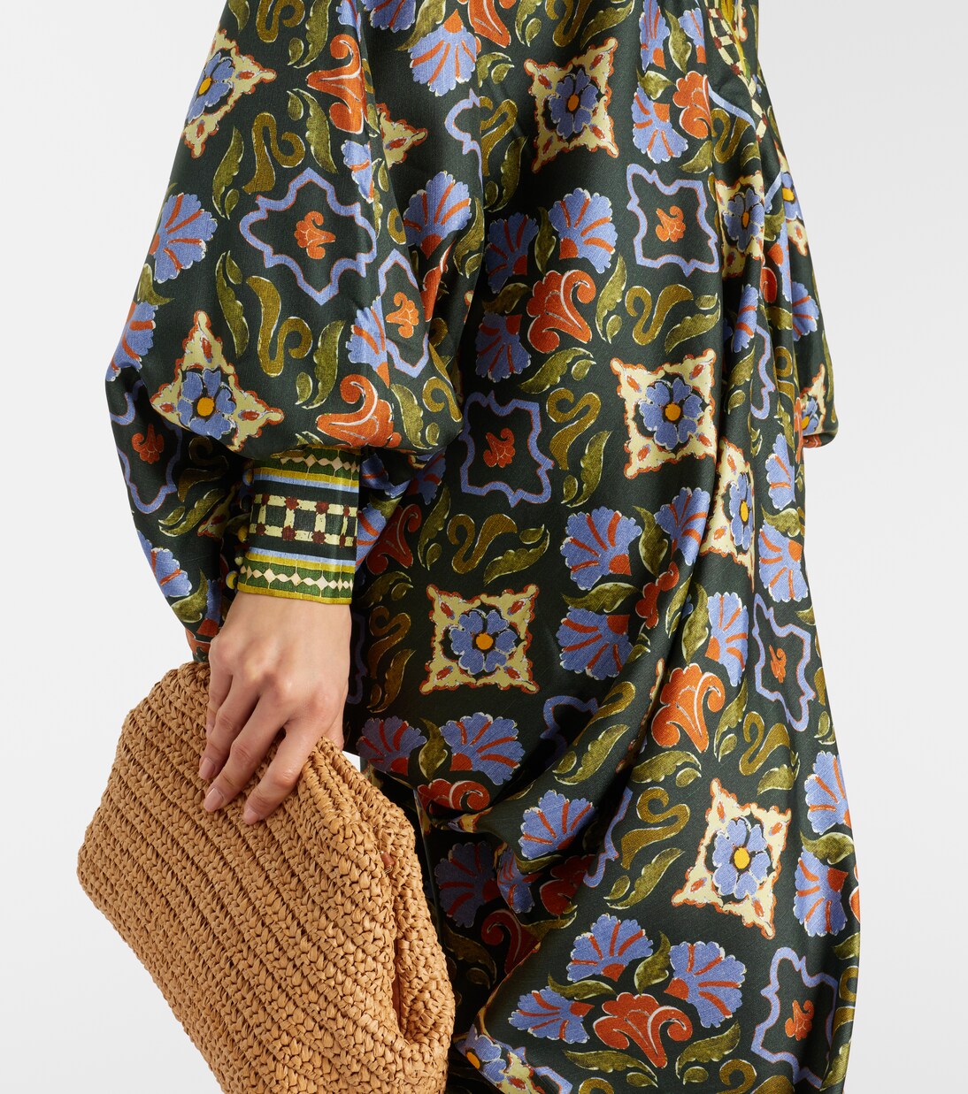 Caftán Cece de seda floral | Alémais