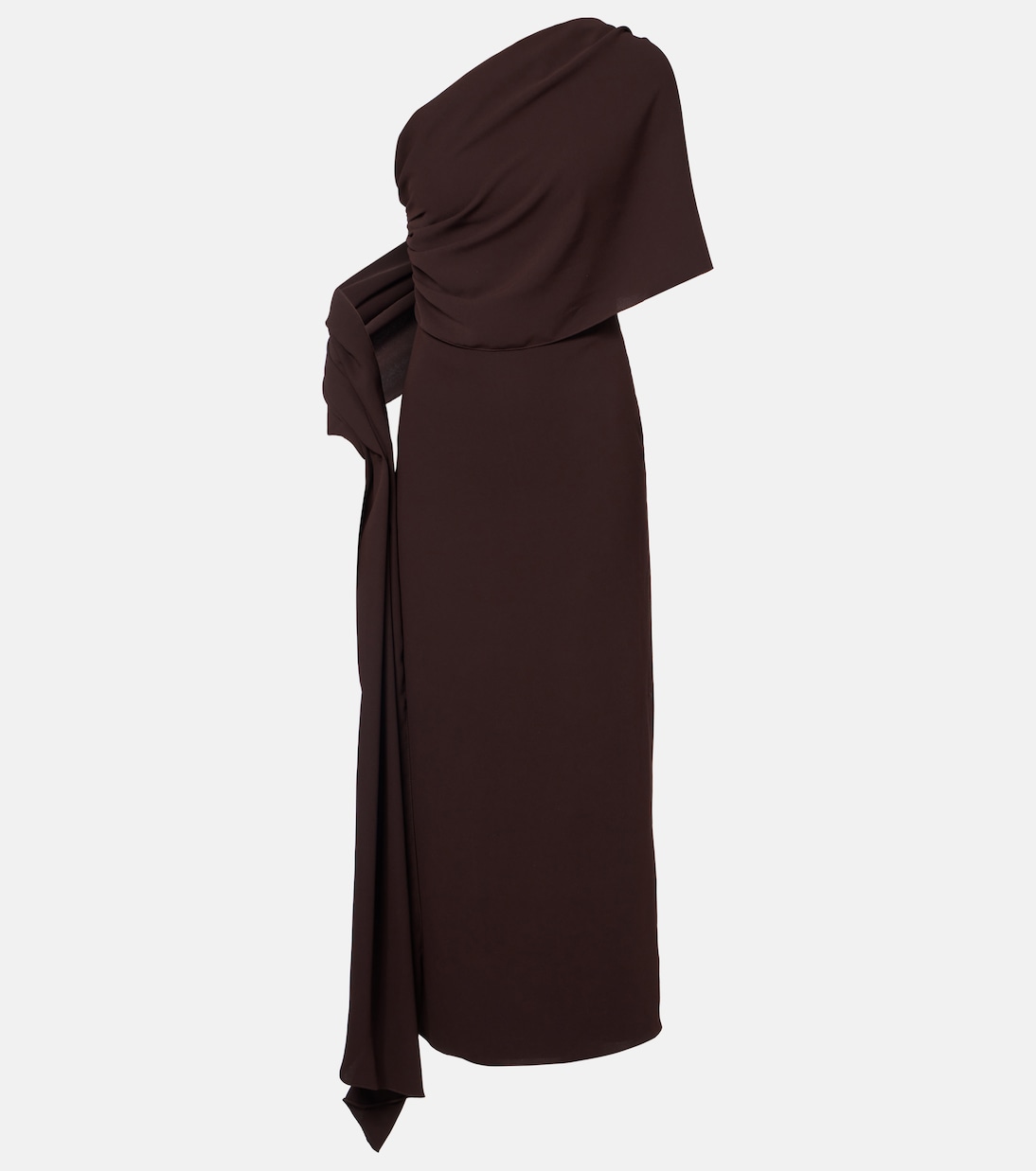 One-Shoulder-Robe aus Crêpe | Marmar Halim