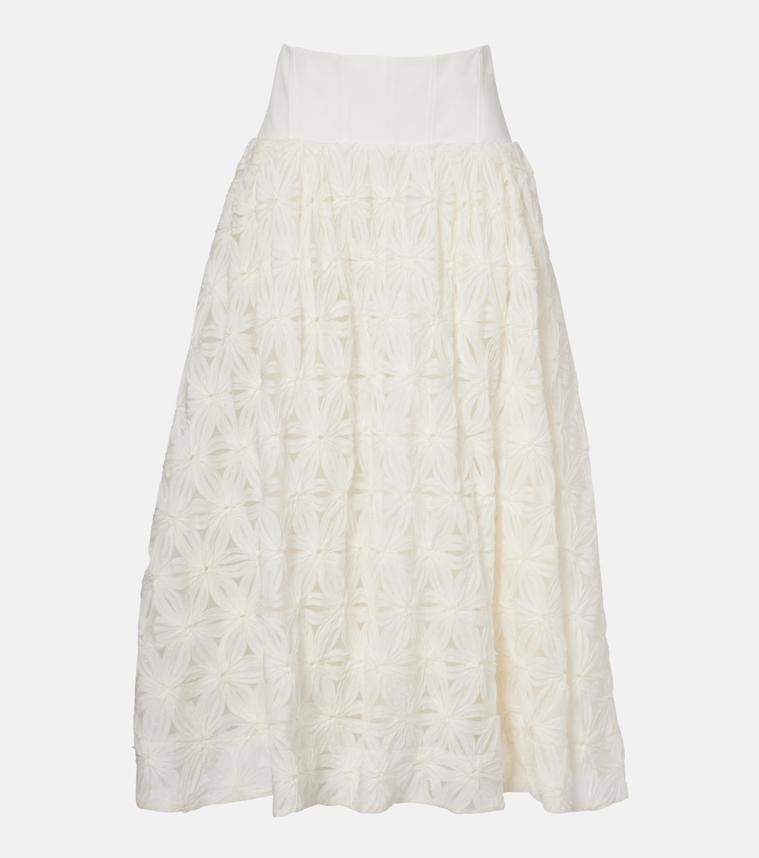 Mindy embroidered midi skirt | Simkhai