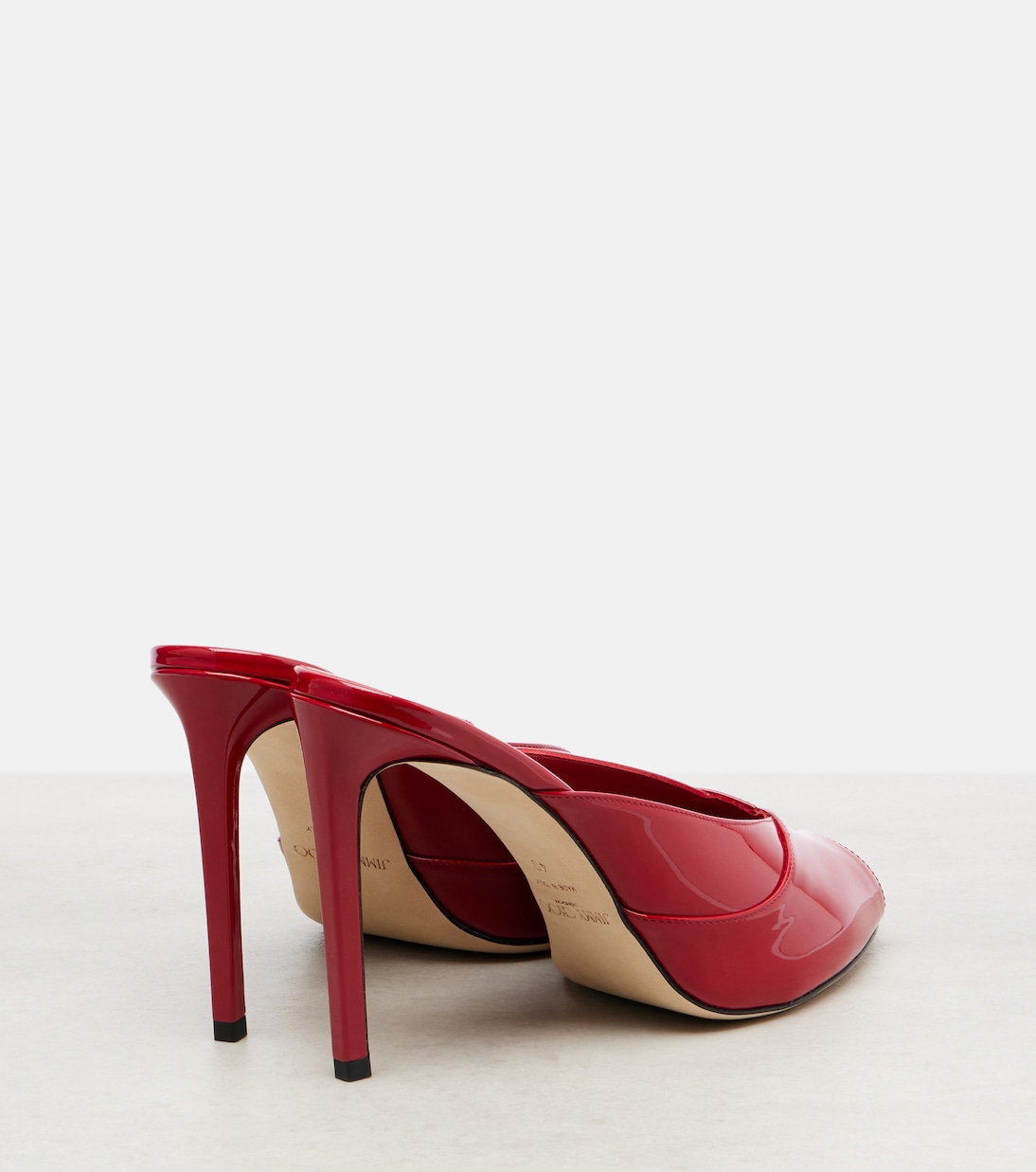 Brigitte 100 patent leather mules | Jimmy Choo