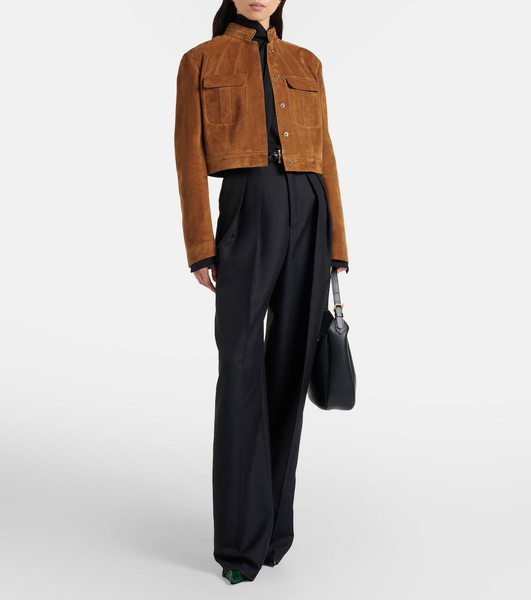 Cropped suede jacket | Tom Ford