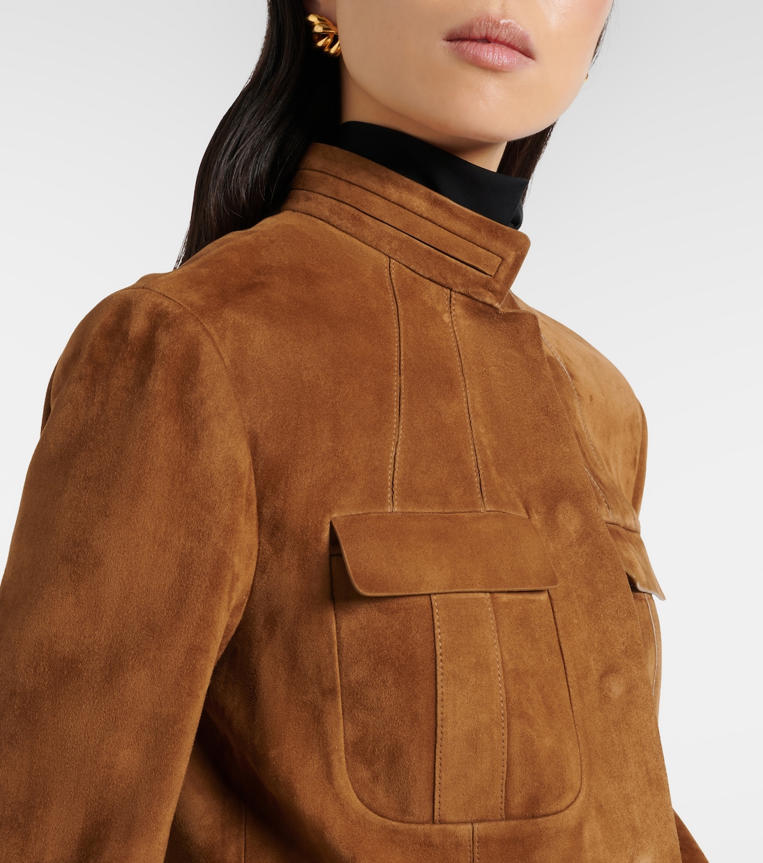 Cropped suede jacket | Tom Ford