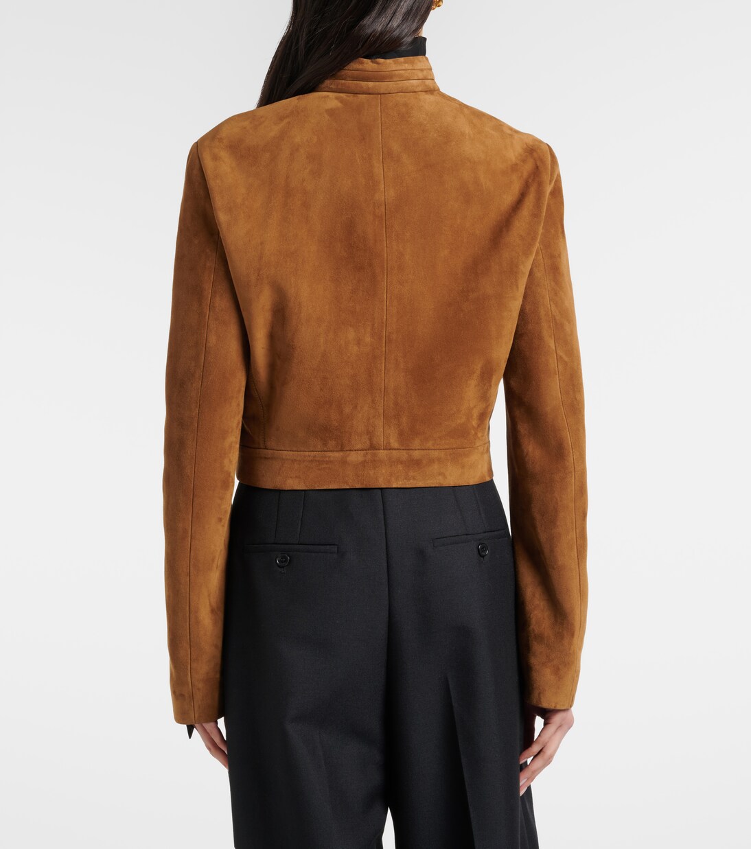 Cropped suede jacket | Tom Ford
