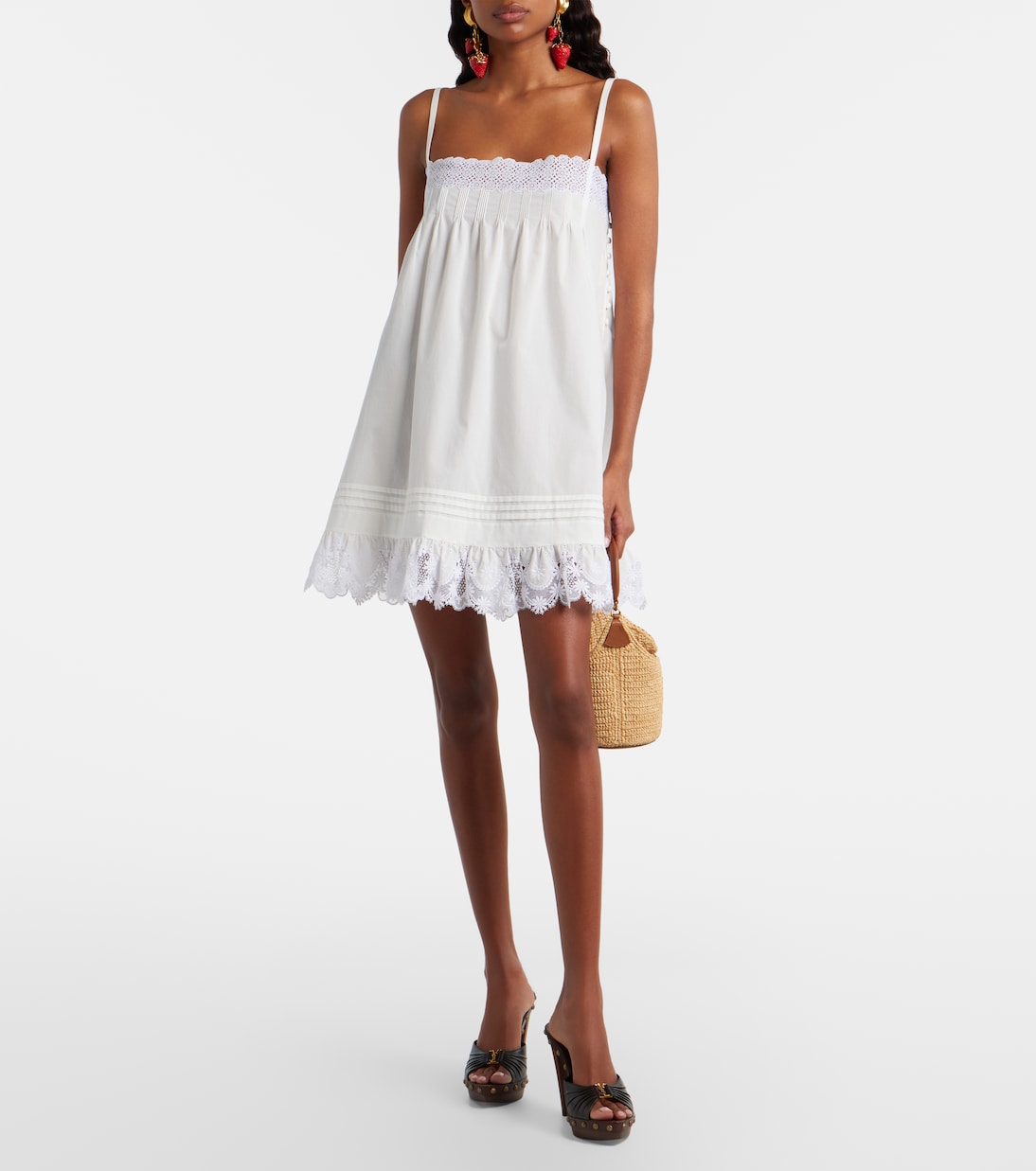 Babylone Cassandre leather platform mules | Saint Laurent