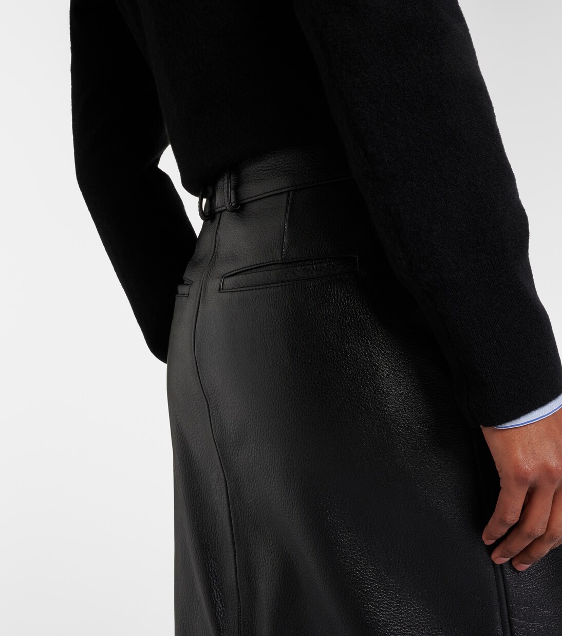 Leather midi skirt | Toteme
