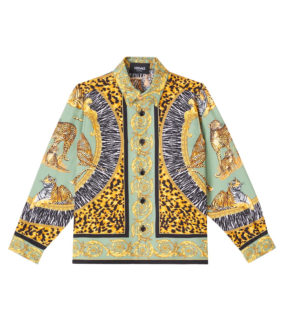 Hemd Wild Cats aus Seide | Versace Kids