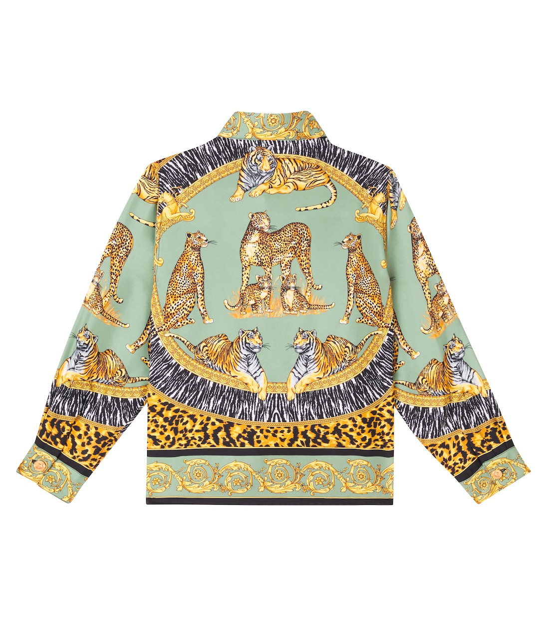 Hemd Wild Cats aus Seide | Versace Kids