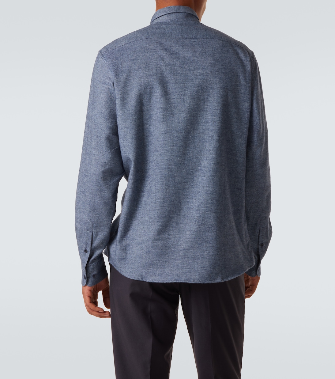 Camisa de franela de algodón | Sunspel